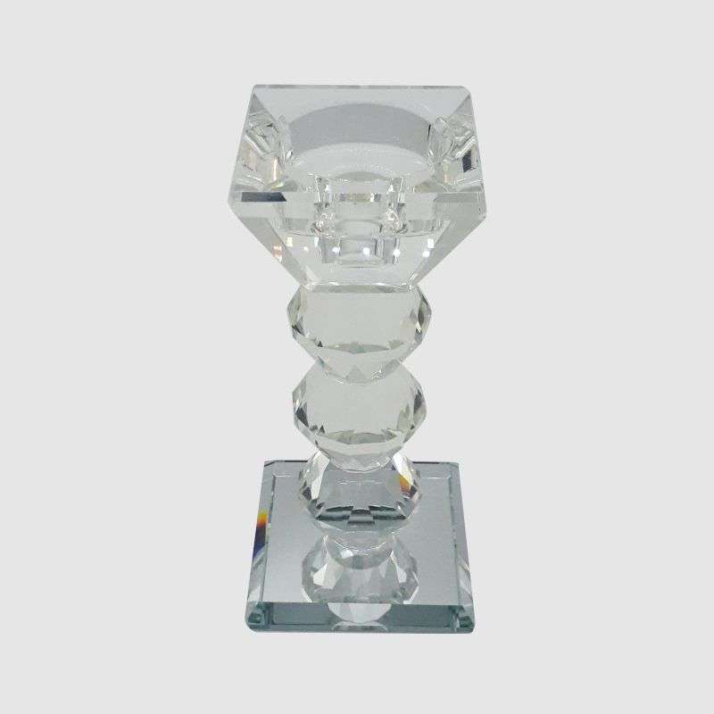 Crystal Look Candle Holder 7xH14.5cm