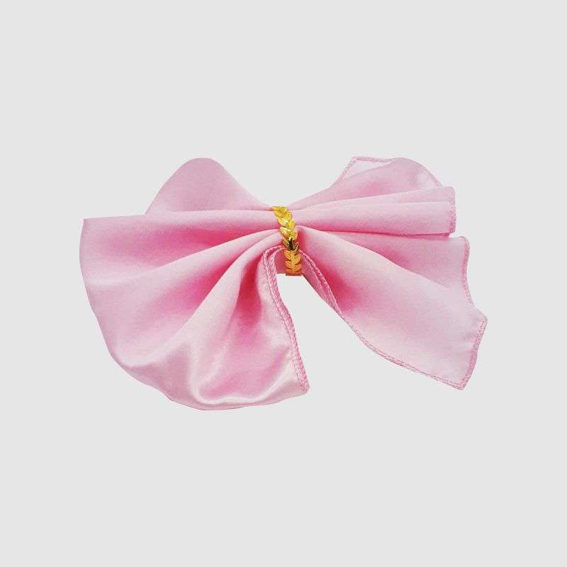 Satin Plain Napkin-Pink