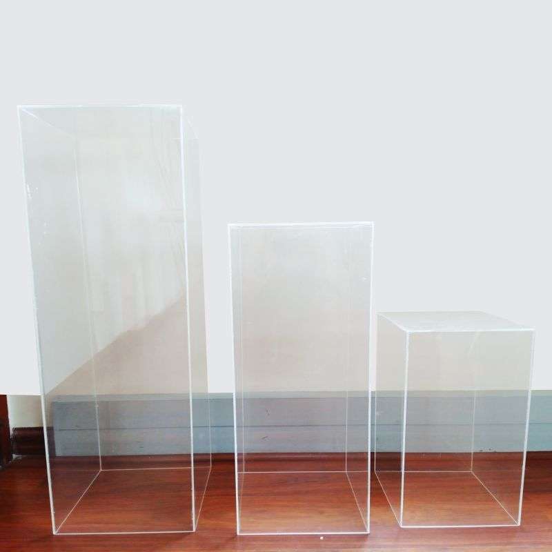 3pc Set Acrylic Plinths -Clear