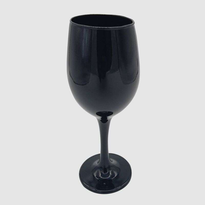 Wine Glass In Black Colour