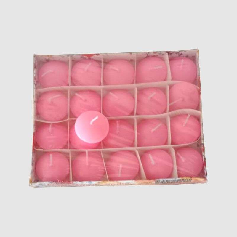Tealight Floating Candle 20pc Packet In Pink