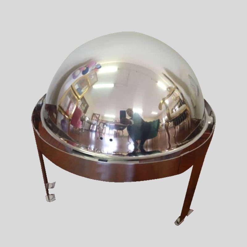 Stainless Steel Round Roll Top Chafing Dish  Without Window 9L Silver