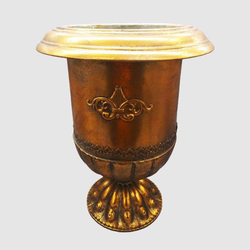 Vintage Large Flower Pot -Gold 43x58x25.50cm