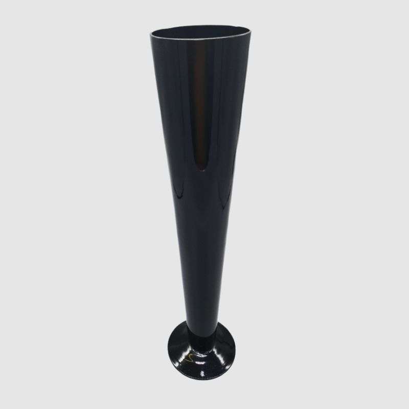 Long Glass Vase-Black Colour 12xH50cm