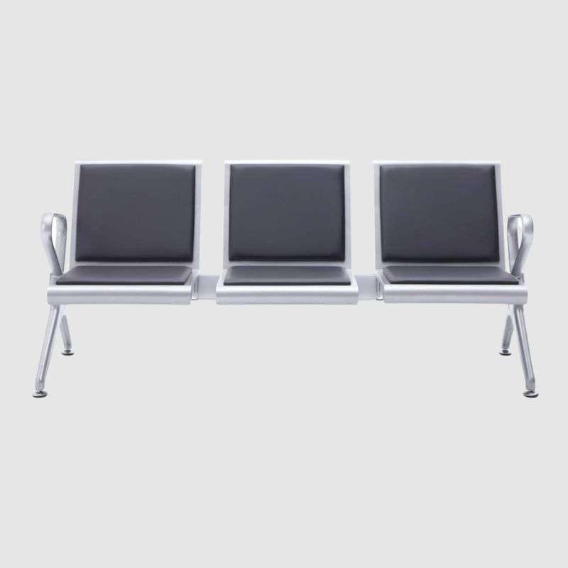 Heavy Duty 3 Seater Airport Chair With Hard PU Cushions