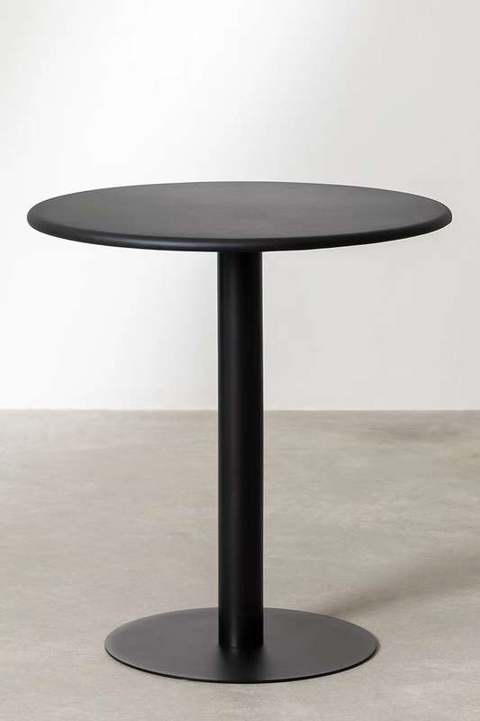 Outdoor Round Cafe Table 70cm-White Colour