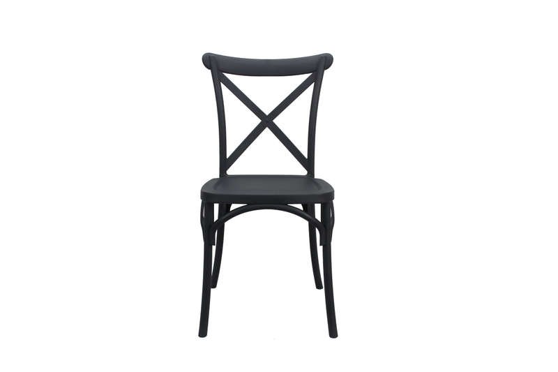Cross Back Chair-White Colour