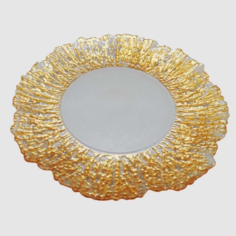Glass Underplate With Pattern Design