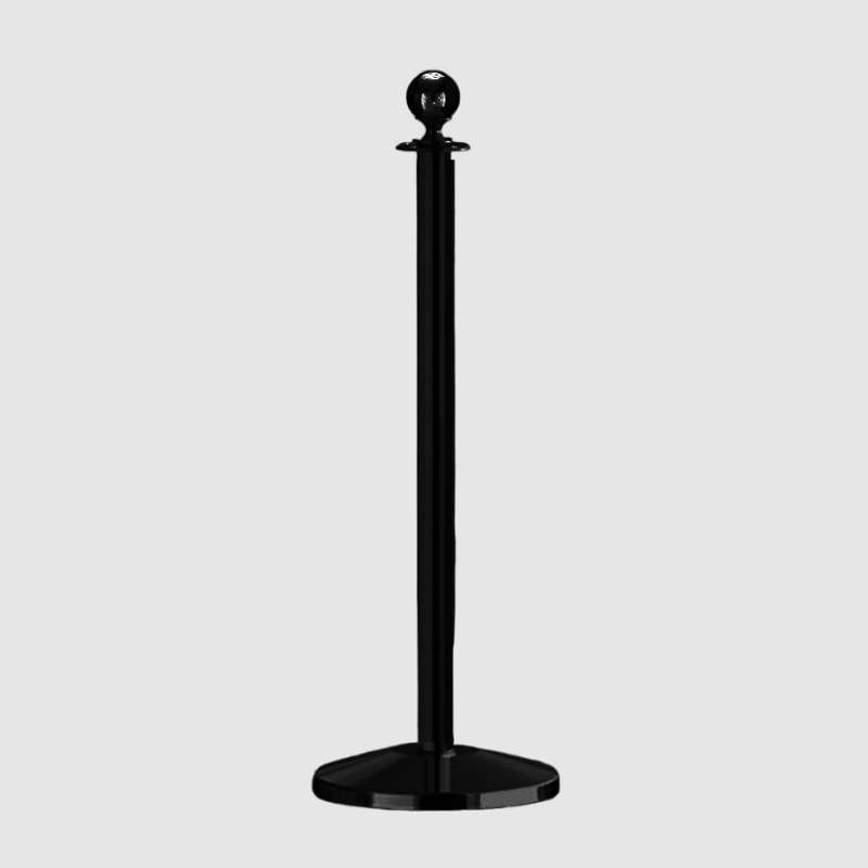 Black Ball Top Stanchion Domed Base Design