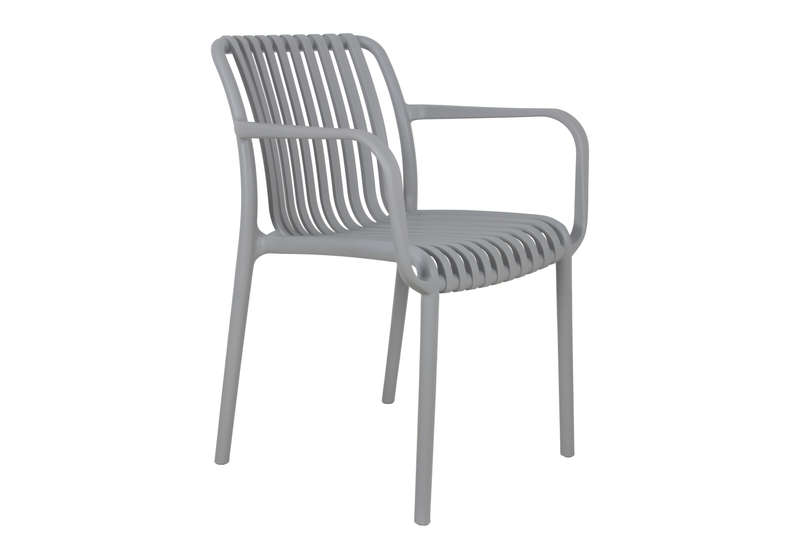 Florence Café Chair With Armrest-Black Colour