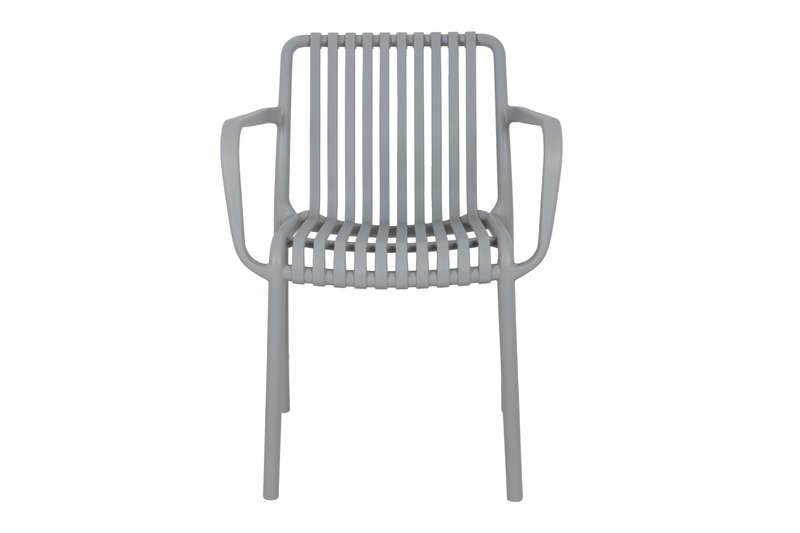 Florence Café Chair With Armrest-Black Colour
