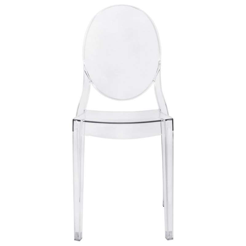 High Quality Ghost Chair No Armrest-Crystal Clear