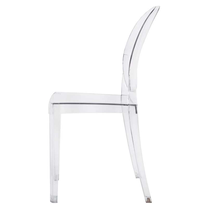 High Quality Ghost Chair No Armrest-Crystal Clear