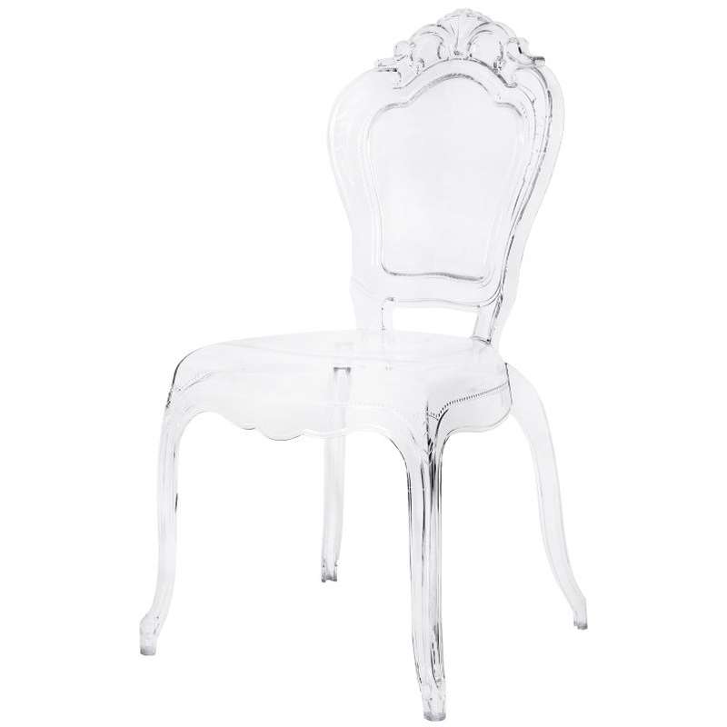 Bella Chair No Armrest-Clear