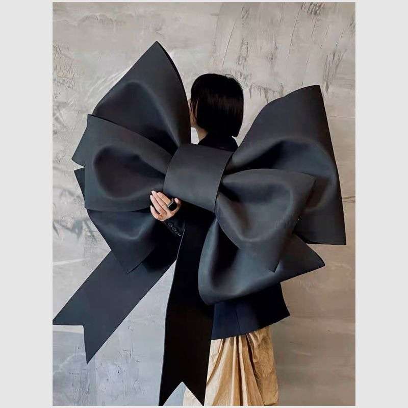 Giant Black Bow Tie 100cm