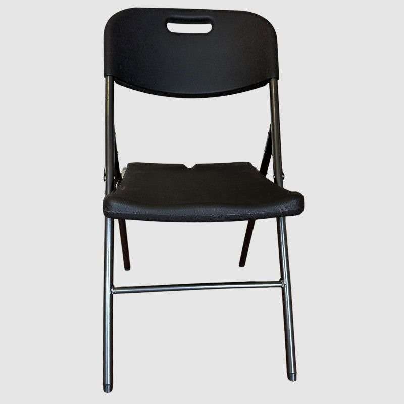 Plastic Folding Chair In Black