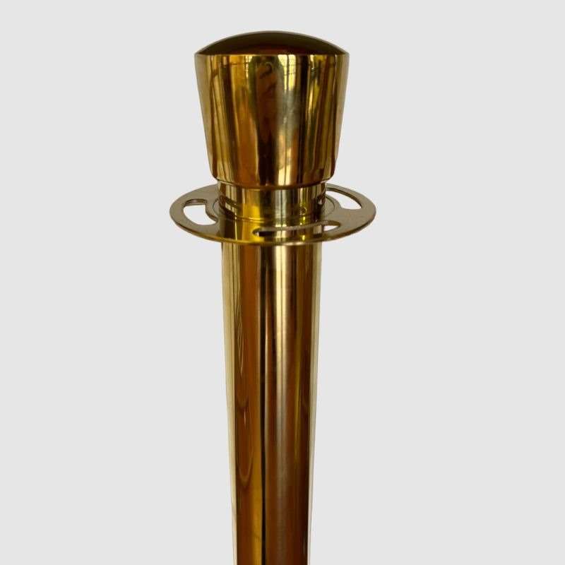 Crown Top Gold Stanchion With Domed Base Design