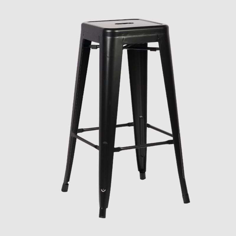 Metal Tolix Bar Stool-Black