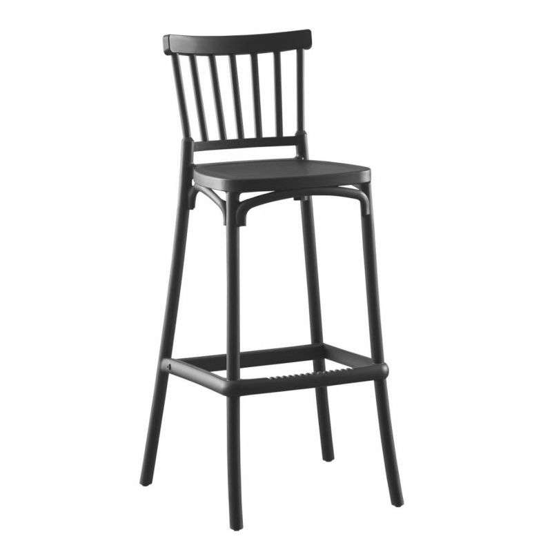 Windsor Bar Stool-Black