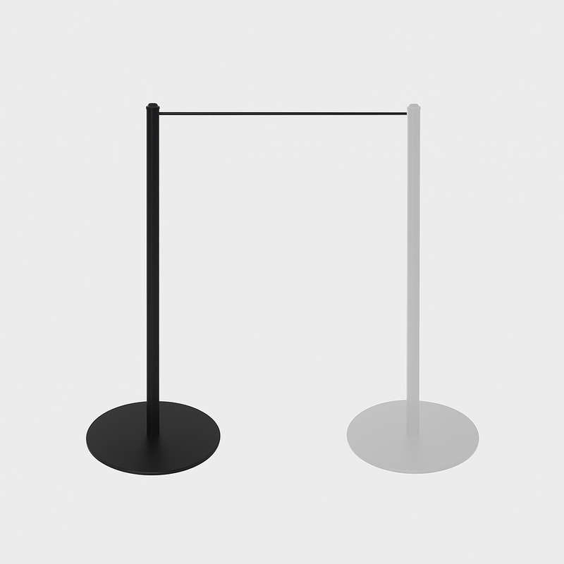Black Stylish Museum Stanchion