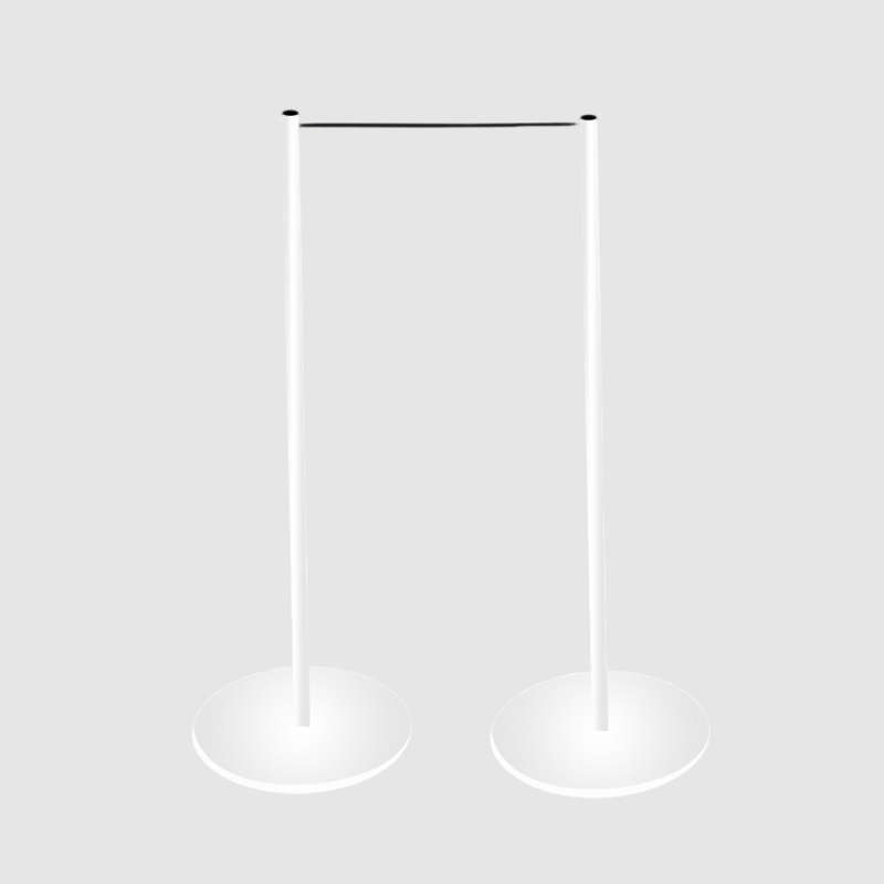 White Stylish Museum Stanchion
