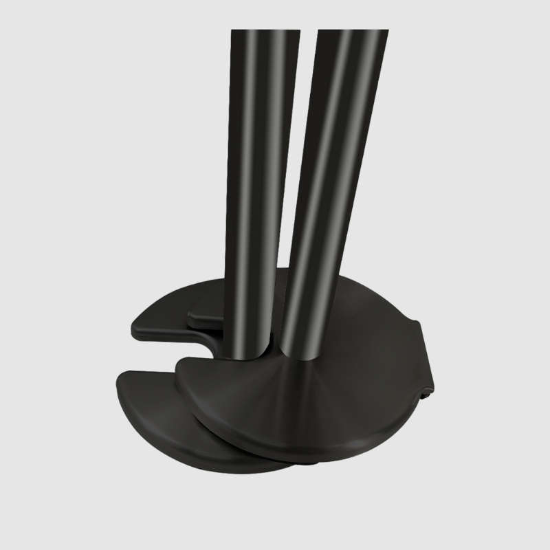 Stackable Casted Iron Heavy Base Black Queue Barrier With Wheels 3m Black Retractable Belt