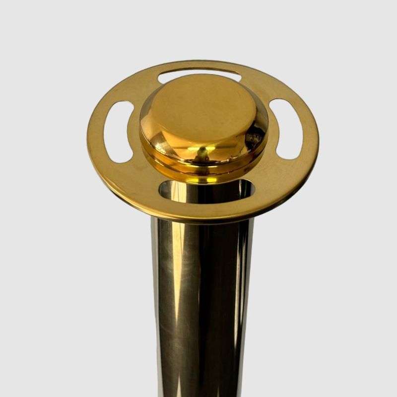 Flat Top Gold Stanchion Domed Base Design