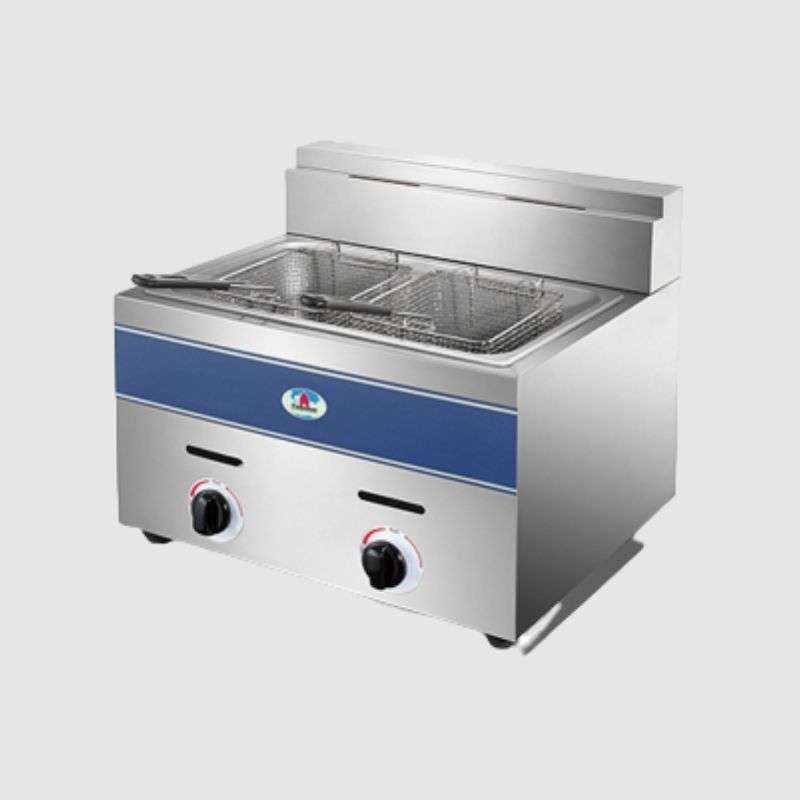 Double Gas Fryer Table Top 10Lt