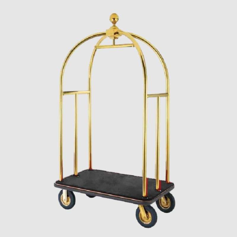 Gold Hotel Luggage Trolley