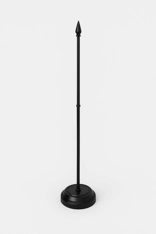 Plastic Desk Flag Stand-Black Colour