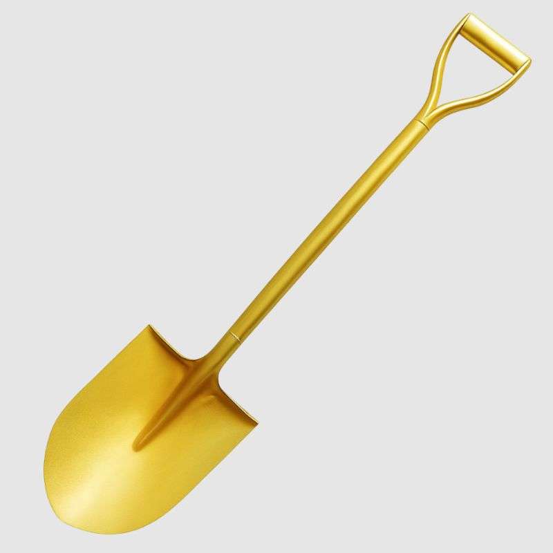 Gold Plated Ceremonial Shovel