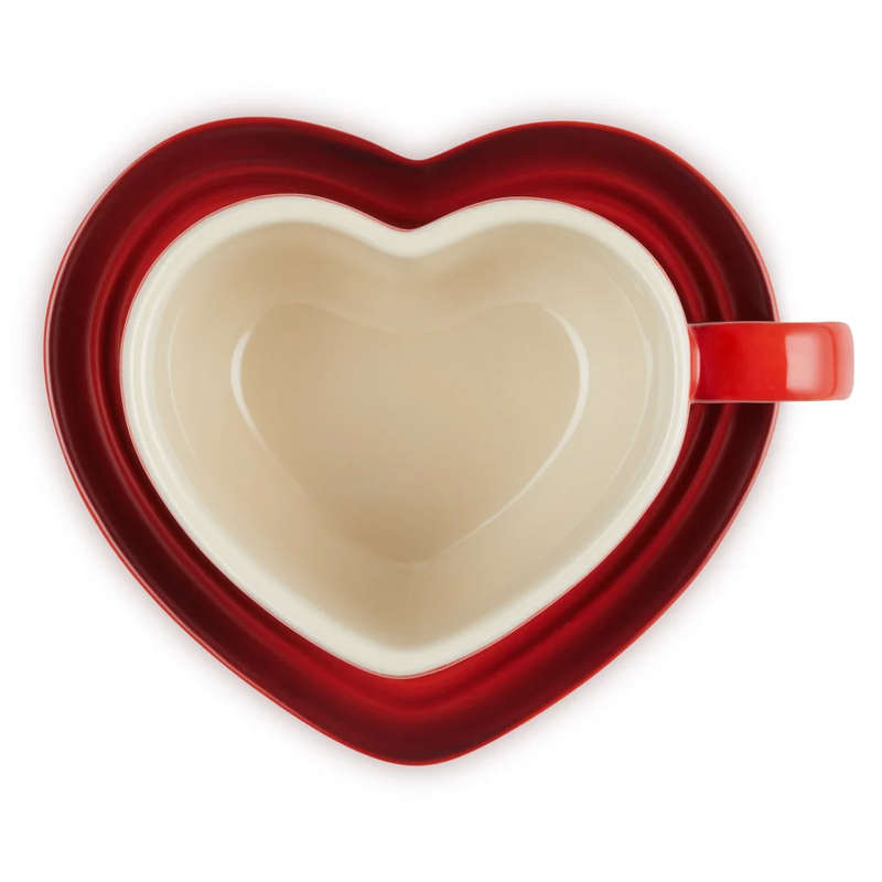 Heart Mug & Saucer, 220ml