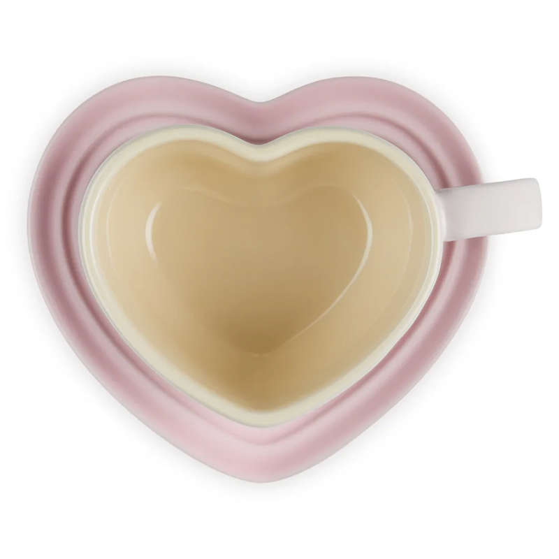 Heart Mug & Saucer, 220ml