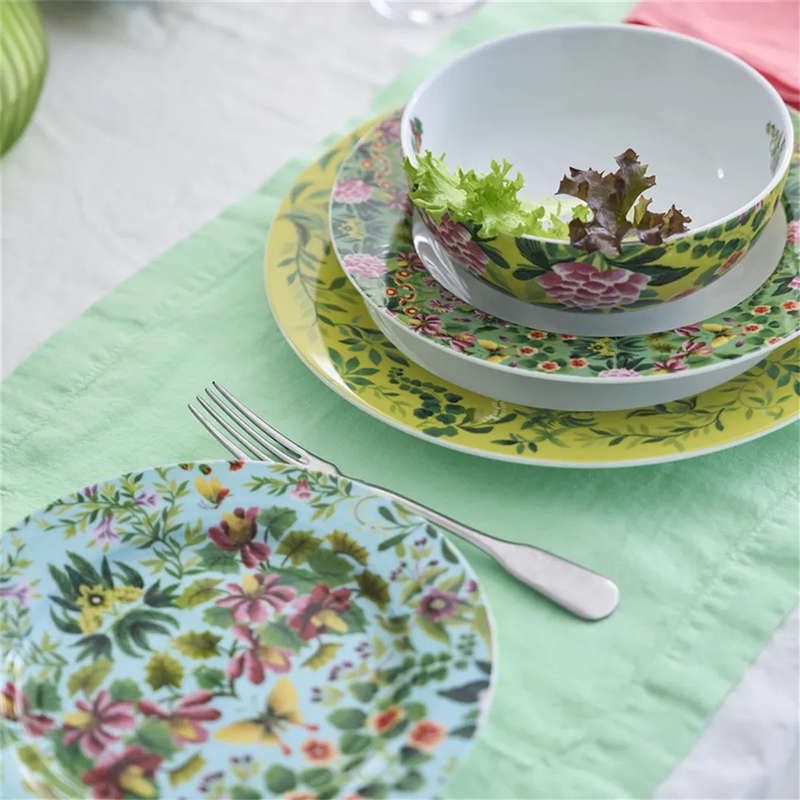 Ikebana Dinner Plates, Set Of 4