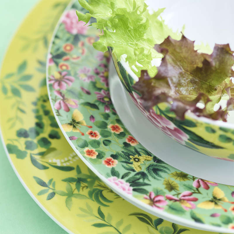Ikebana Dinner Plates, Set Of 4