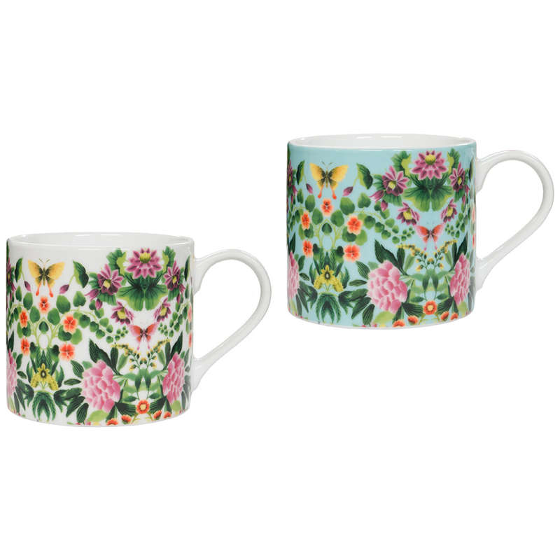 Ikebana Mugs, Set Of 2
