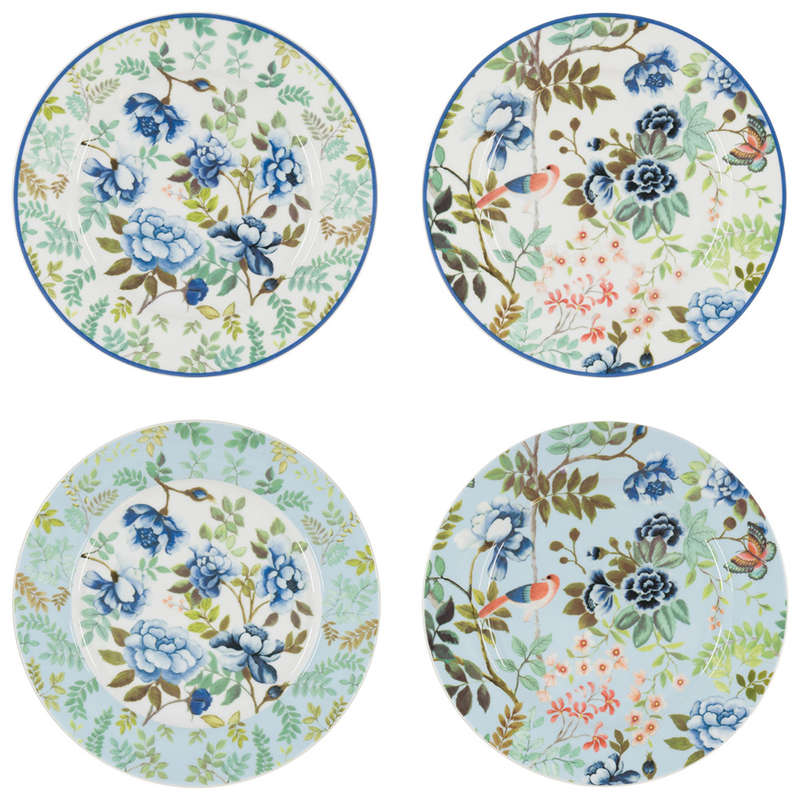 Porcelaine De Chine Side Plates, Set Of 4