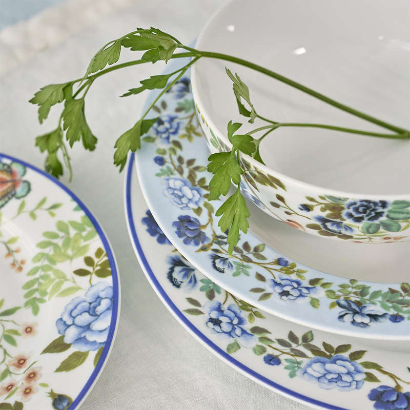 Porcelaine De Chine Pasta Bowls, Set Of 4