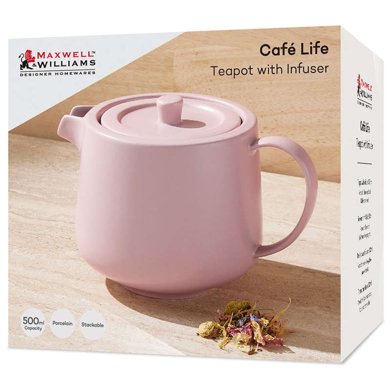 Cafe Life Teapot With Infuser, 500ml