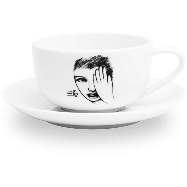Sketchbook Cup & Saucer