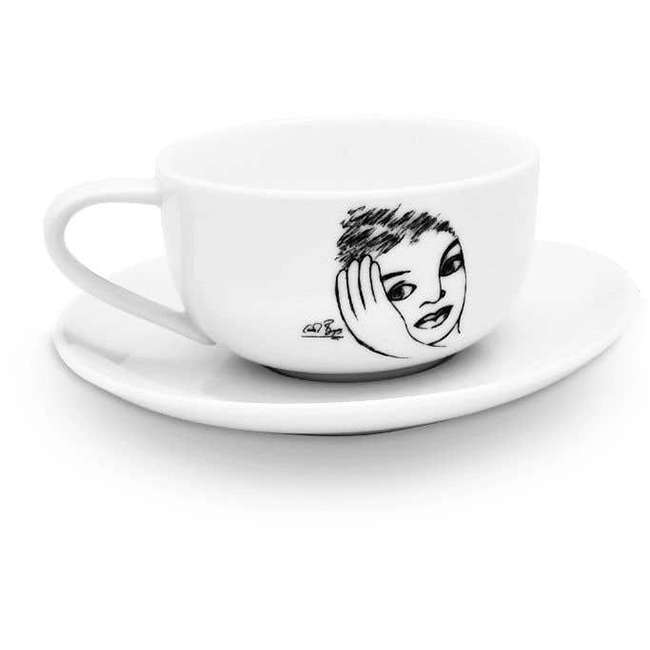 Sketchbook Cup & Saucer