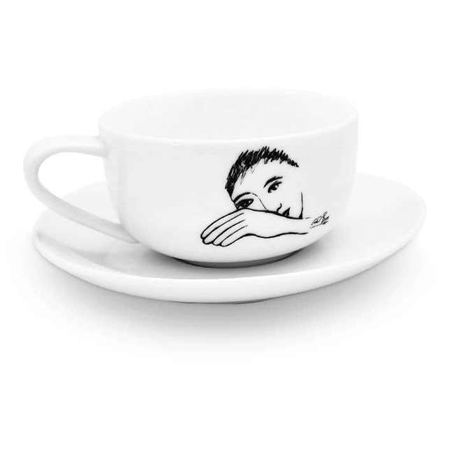 Sketchbook Cup & Saucer