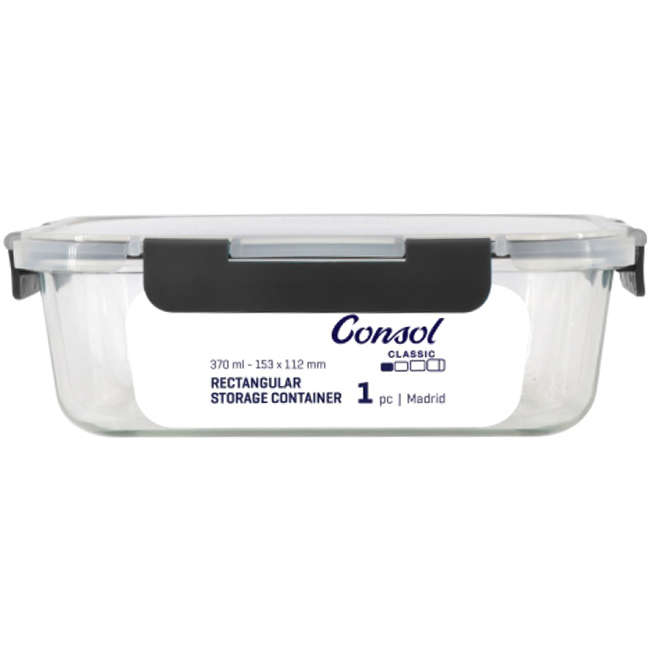Madrid Rectangular Glass Storage Container