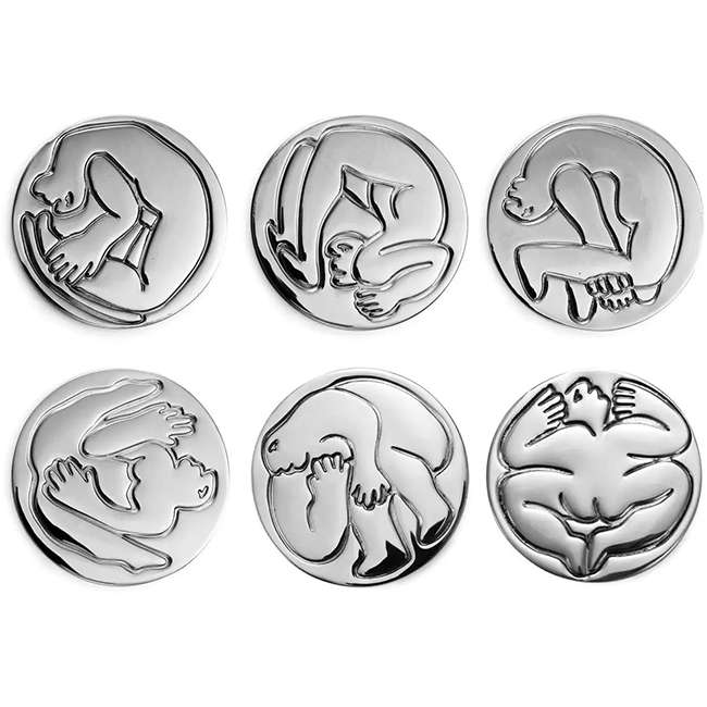 Coaster Set, 6pc, Figures