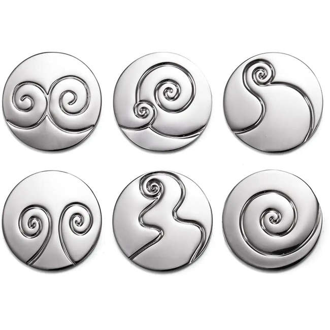 Coaster Set, 6pc, Shapes