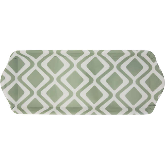 Melamine Tranquility Oblong Tray, 38cm