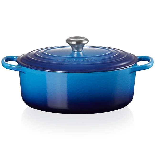 Signature 31cm Oval Cast Iron Casserole, 6.3L