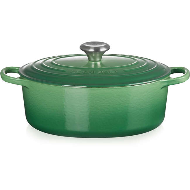 Signature 31cm Oval Cast Iron Casserole, 6.3L