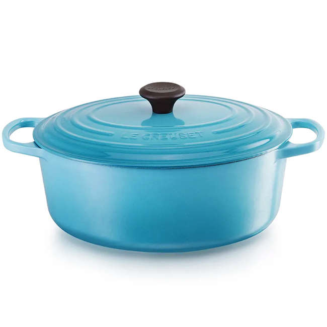 Signature 31cm Oval Cast Iron Casserole, 6.3L