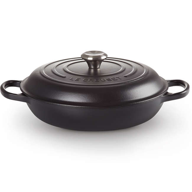 Signature 26cm Cast Iron Shallow Casserole, 2L